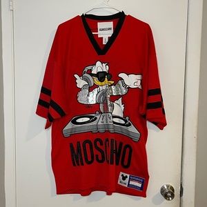 H&MxMoschino Donald Duck DJ Mesh Jersey